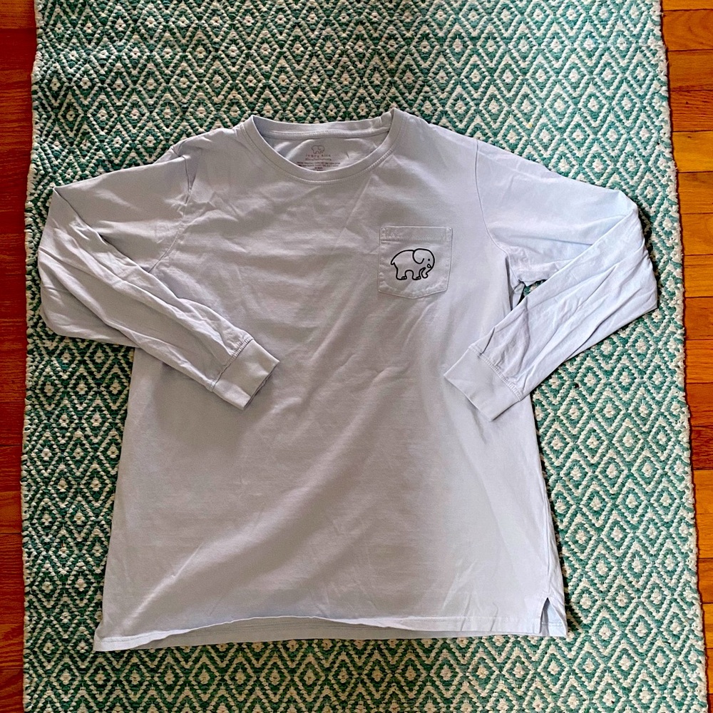Ivory Ella long sleeve light blue shirt